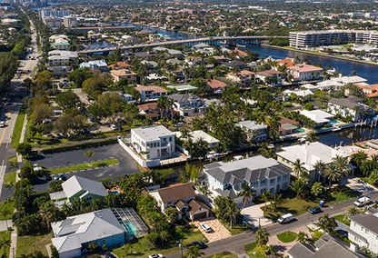 Arial view of Boynton Beach properties